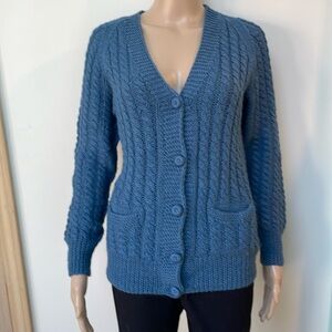 Mark Shale 100% Alpaca cardigan made in Peru